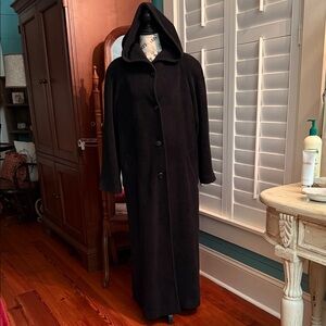Kristen Blake Black Hooded Coat
